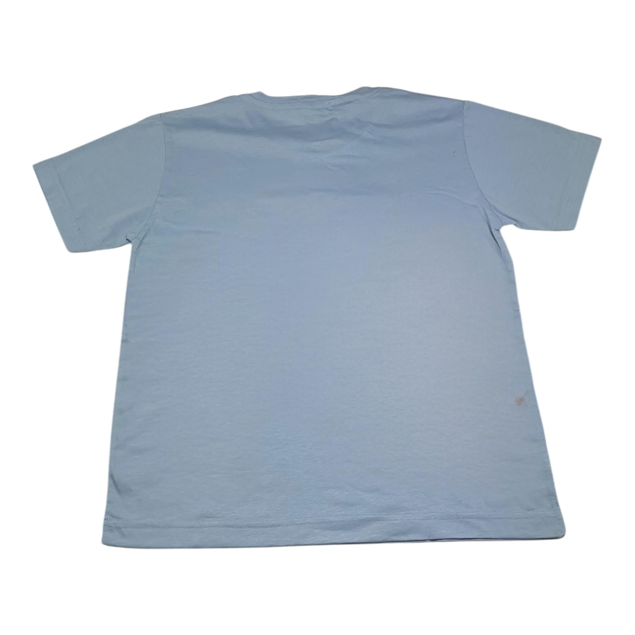 Emanuel Pris T-Shirt Girocollo Tinta Unita  per Bambino ETS3136R AZZURRO EMANUEL PRIS 