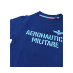Aeronautica Militare T-Shirt Girocollo Tinta Unita con Stampa per Bambino 251TS0040A BLU AERONAUTICA MILITARE 
