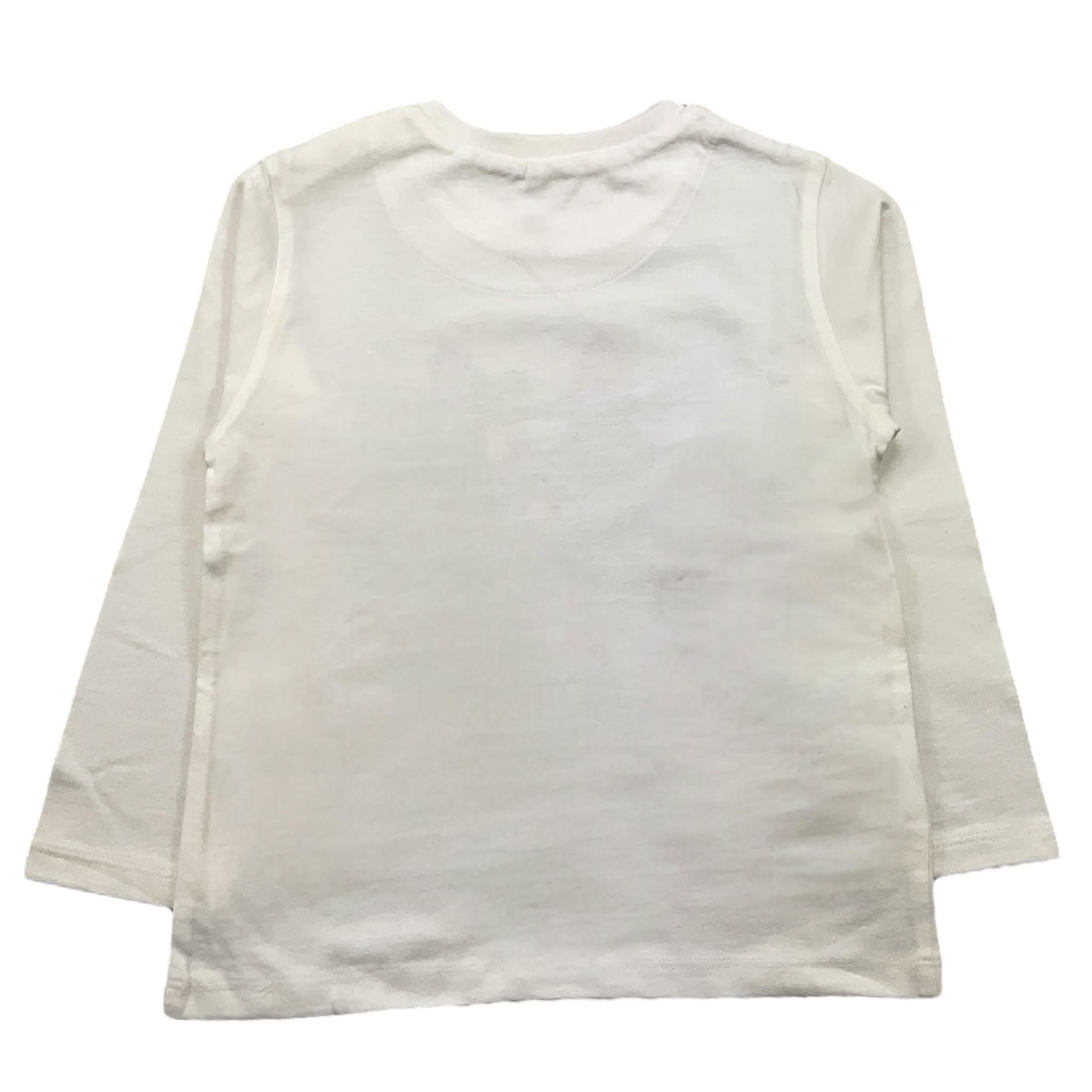 MAYORAL shirt girocollo tinta unita con stampa in contrasto Bianco per Bambino 2034XX BIANCO MAYORAL 