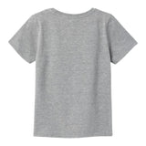 Name.It T-Shirt Girocollo Tinta Unita Con Stampa In Contrasto Grigio Per Bambino