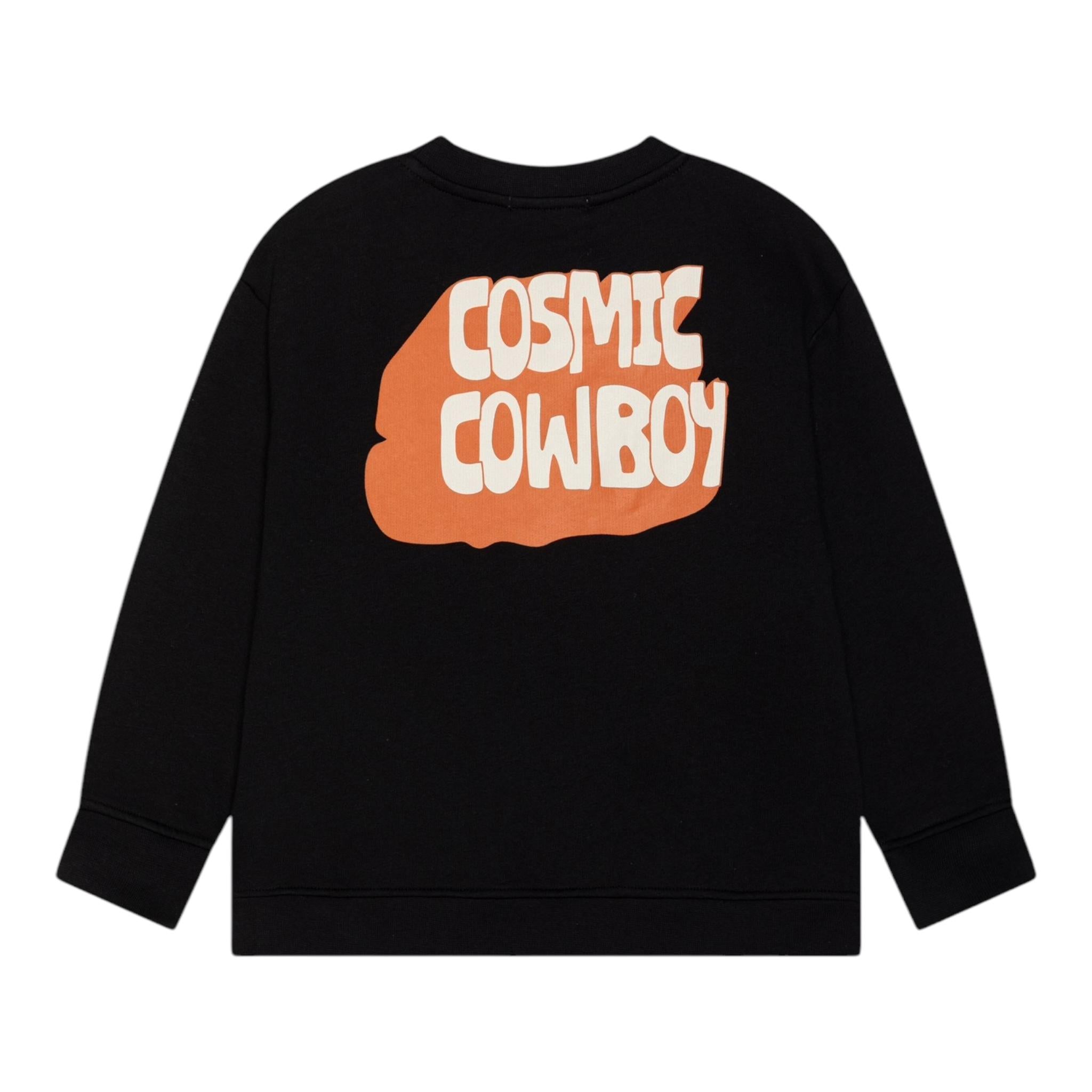 STELLA McCARTNEY felpa chiusa girocollo tinta unita cn stampa in contrasto Nero per Neonato TV4Q40 NERO STELLA McCARTNEY 