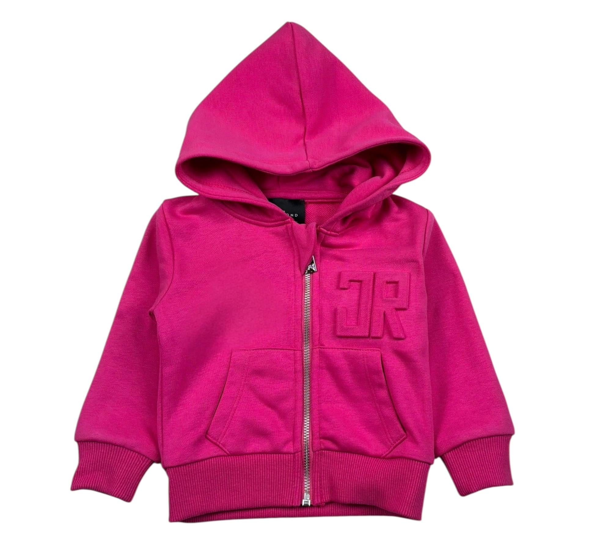 John Richmond Felpa con Zip E Cappuccio Tinta Unita per Neonata RIP26027FEA FUXIA JOHN RICHMOND 