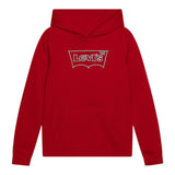 LEVI'S felpa chiusa con cappuccio tinta unita con stampa logo Rosso per Bambino 9EL533X ROSSO LEVI'S 