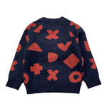 Y-CLU maglia tinta unita girocollo con stampa Blu per Neonato BYN10715 BLU Y-CLU 