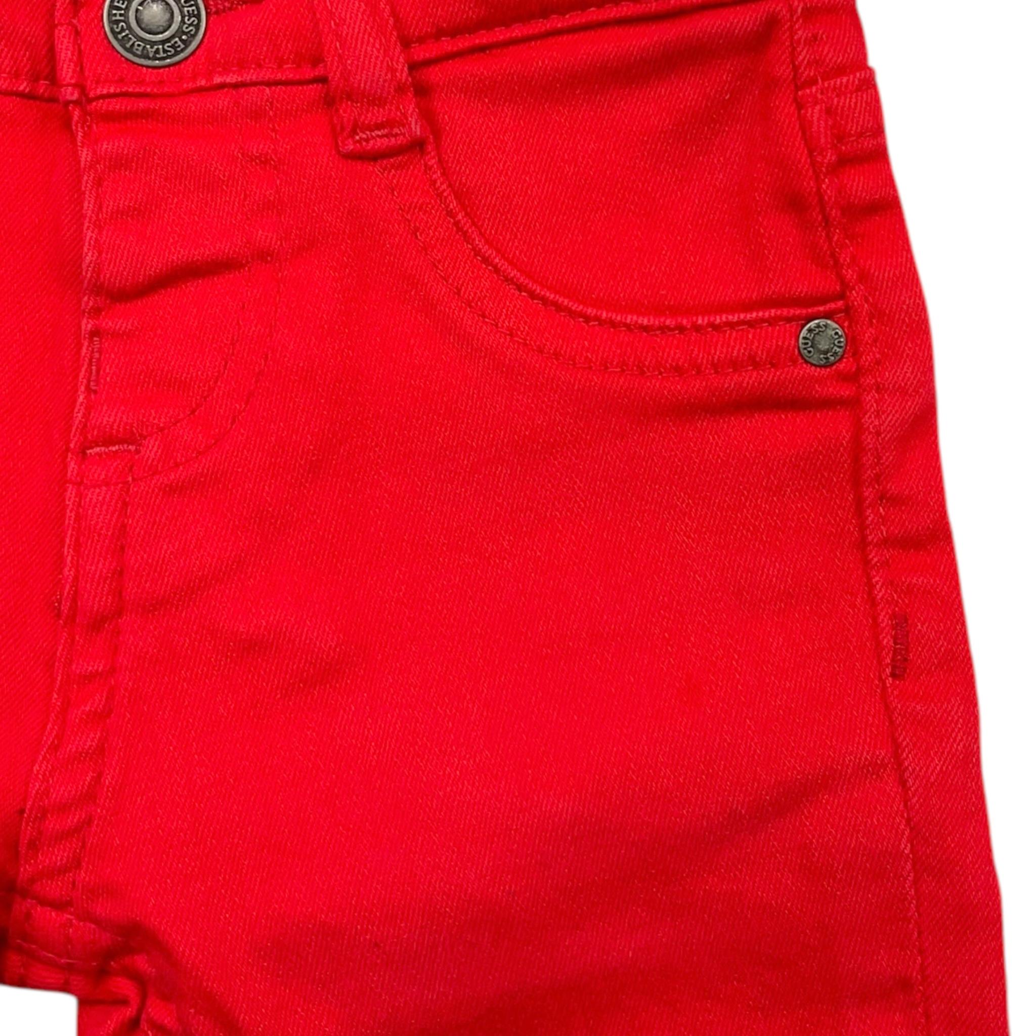 GUESS pantalone tinta unita con girovita regolabile Rosso per Bambino N4YB07WE620J ROSSO GUESS 