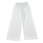 Please Pantalone Tinta Unita Modello A Palazzo per Bambina PE30171G73 BIANCO PLEASE 