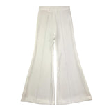 Elisabetta Franchi Pantalone Tinta Unita Modello Zampa per Bambina EFPA285 BIANCO ELISABETTA FRANCHI 
