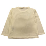 DIXIE shirt girocollo tinta unita con stampa logo Panna per Bambina KF4069XX PANNA DIXIE 