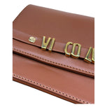 Vicolo Borsa Tinta Unita con Logo E Tracolla per Bambina BRSV MARRONE VICOLO 