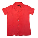 Make Camicia Mezza Manica Tinta Unita  Corallo Per Bambino