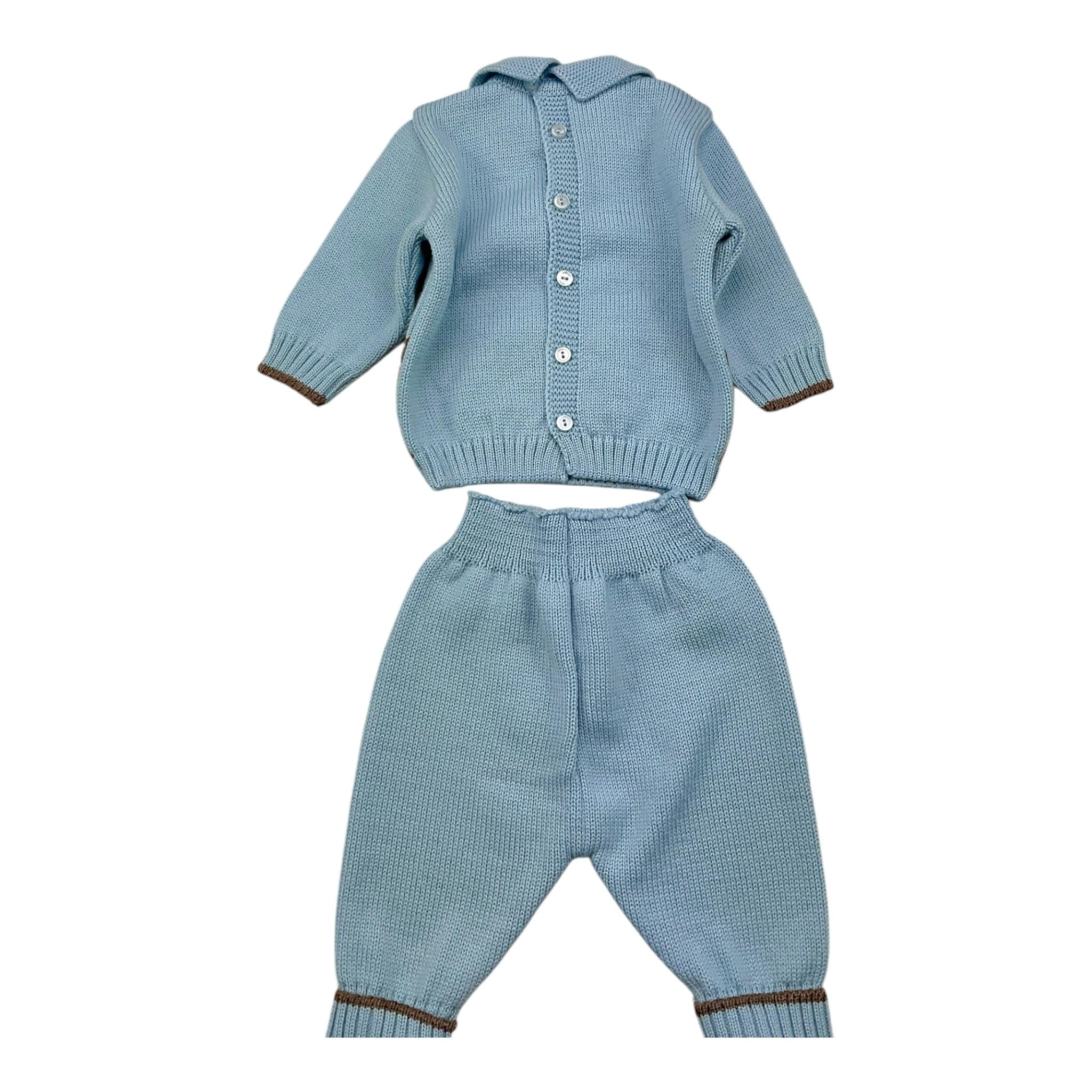 MARLU' completo 2pz maglia-pantalone Azzurro per Neonato IB6750 AZZURRO MARLU' 