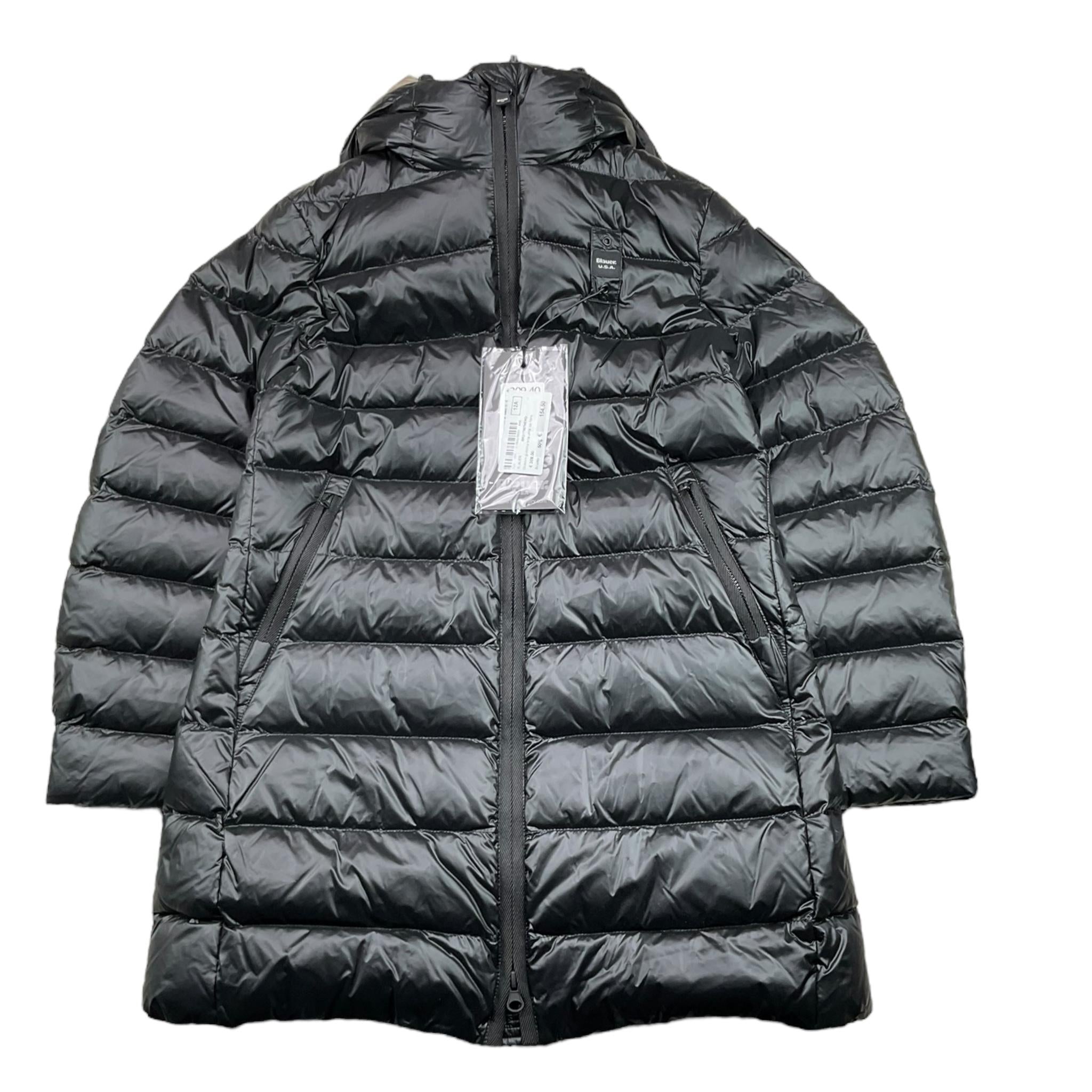 BLAUER giubbino tinta unita con zip e cappuccio Nero per Bambino BR217967 NERO BLAUER 