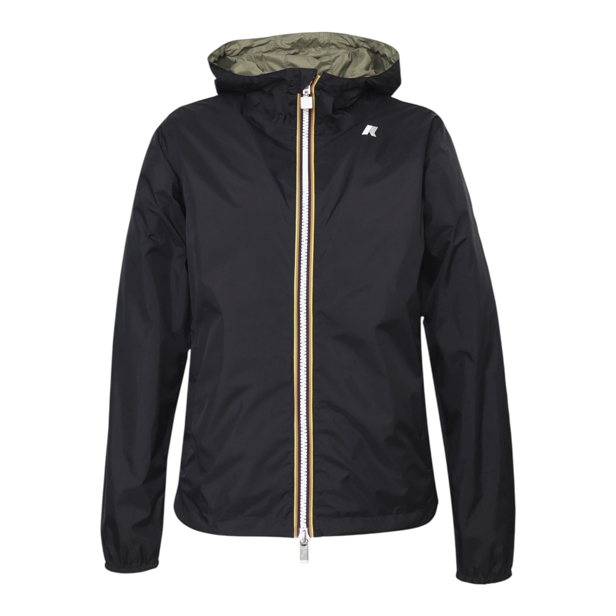 K-Way Giubbino Reversibile Bicolore per Bambino K61314W NERO/VERDE K-WAY 