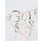 Guess T-Shirt Girocollo Tinta Unita con Logo per Bambina K5RI00K6YW4XXJ BIANCO GUESS 