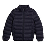 TOMMY HILFIGER giubbino tinta unita con zip e logo Blu per Neonato KS0KS00568N BLU TOMMY HILFIGER 
