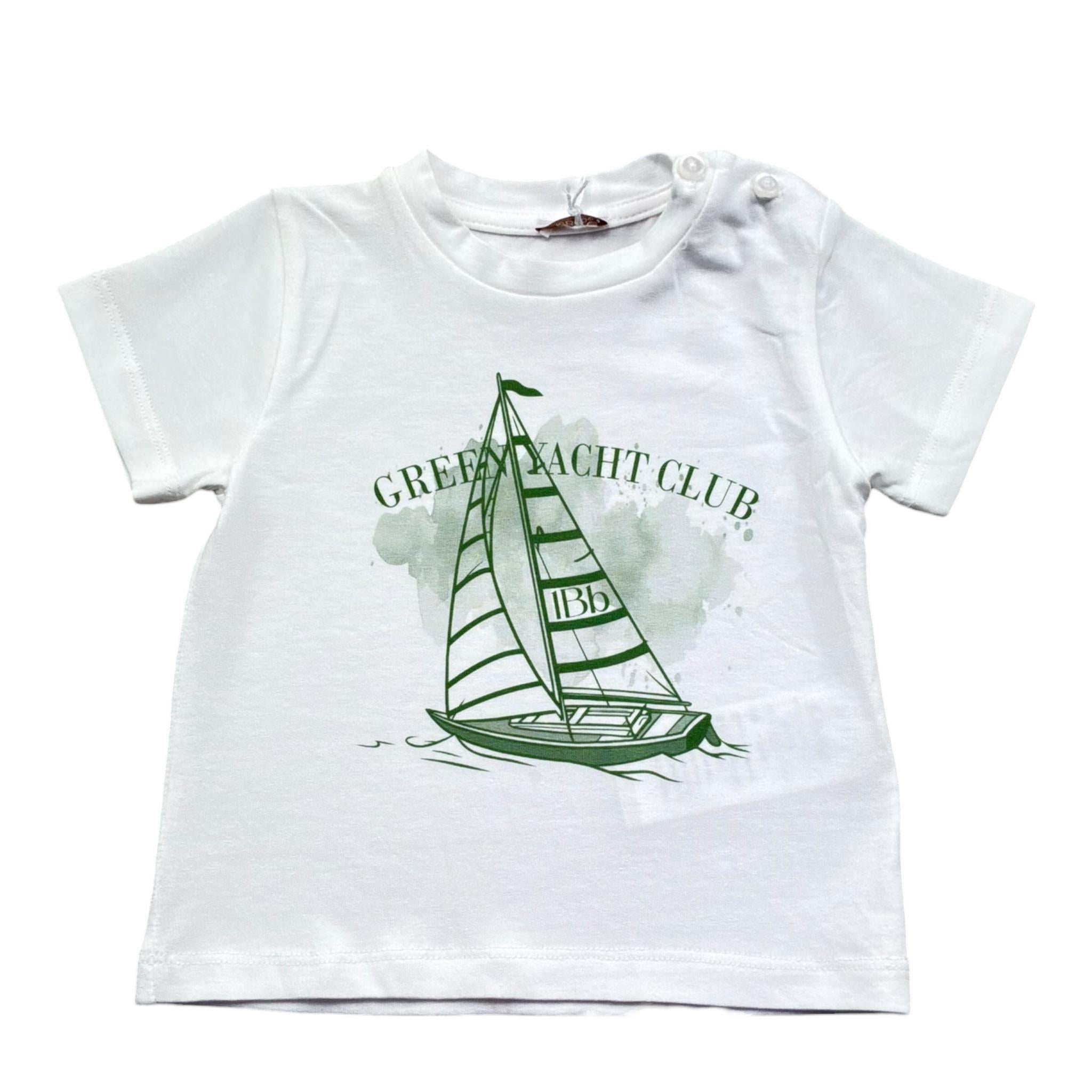 Le Bebe' T-Shirt Girocollo Tinta Unita con Stampa per Neonato LBB5422 BIANCO LE BEBE' 
