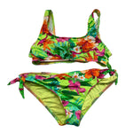 Banana Moon Costume 2 Pezzi Fascia-Slip Tinta Unita con Fantasia per Bambina JZO07 VERDE BANANA MOON 