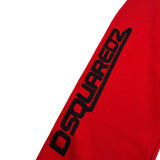 Dsquared2 Pantalone Tuta tinta unita con Logo Rosso per Bambino DQ1810 ROSSO DSQUARED2 