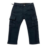 DANIELE ALESSANDRINI jeans tinta unita con girovita regolabile Blu per Neonato 1291P00023X BLU DANIELE ALESSANDRINI 