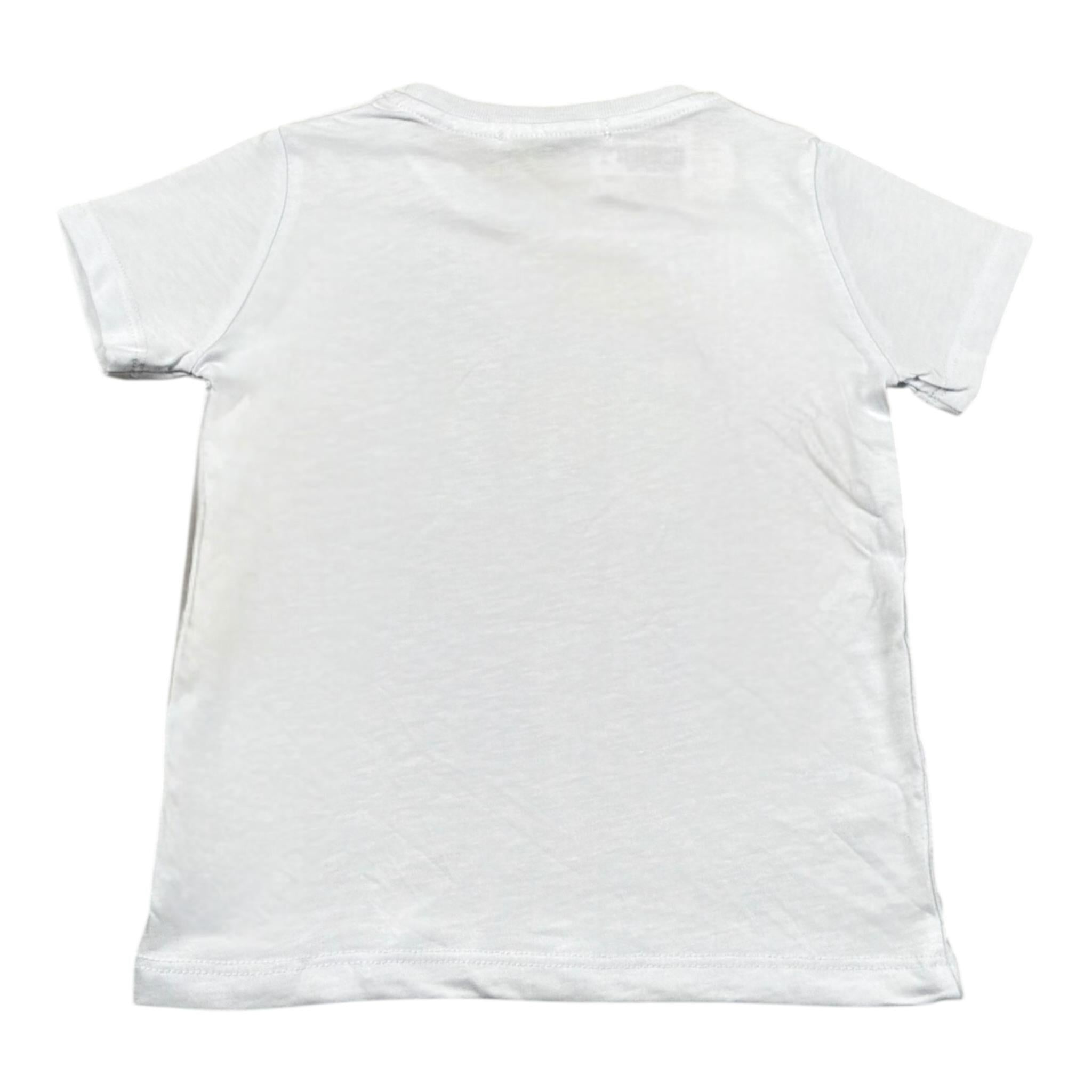 Mousse T-Shirt Girocollo Tinta Unita con Stampa per Bambina LOVEPRINCESSS BIANCO MOUSSE 