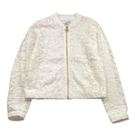 Michael Kors Felpa Tinta Unita con Ricami E Zip per Bambina R30142 BIANCO MICHAEL KORS 