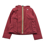 K-WAY giubbino tinta unita con cappuccio Bordeaux per Bambina K4137WWX BORDEAUX K-WAY 