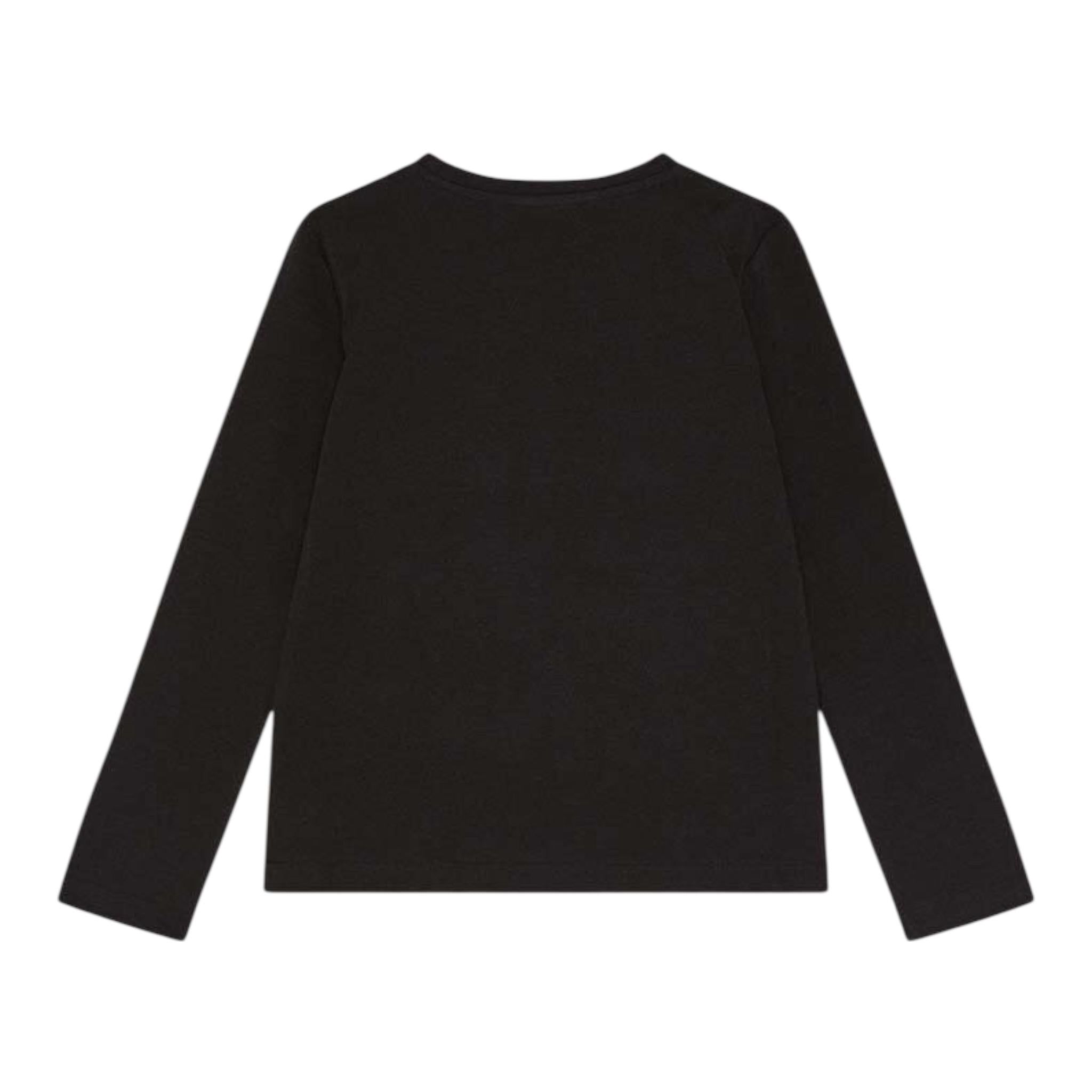 PATRIZIA PEPE shirt girocollo tinta unita con stampa Nero per Bambina 7M0867 NERO PATRIZIA PEPE 