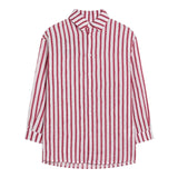 Dou Dou Camicia Tinta Unita con Fantasia A Righe per Bambina DW5P30 BORDEAUX DOU DOU 
