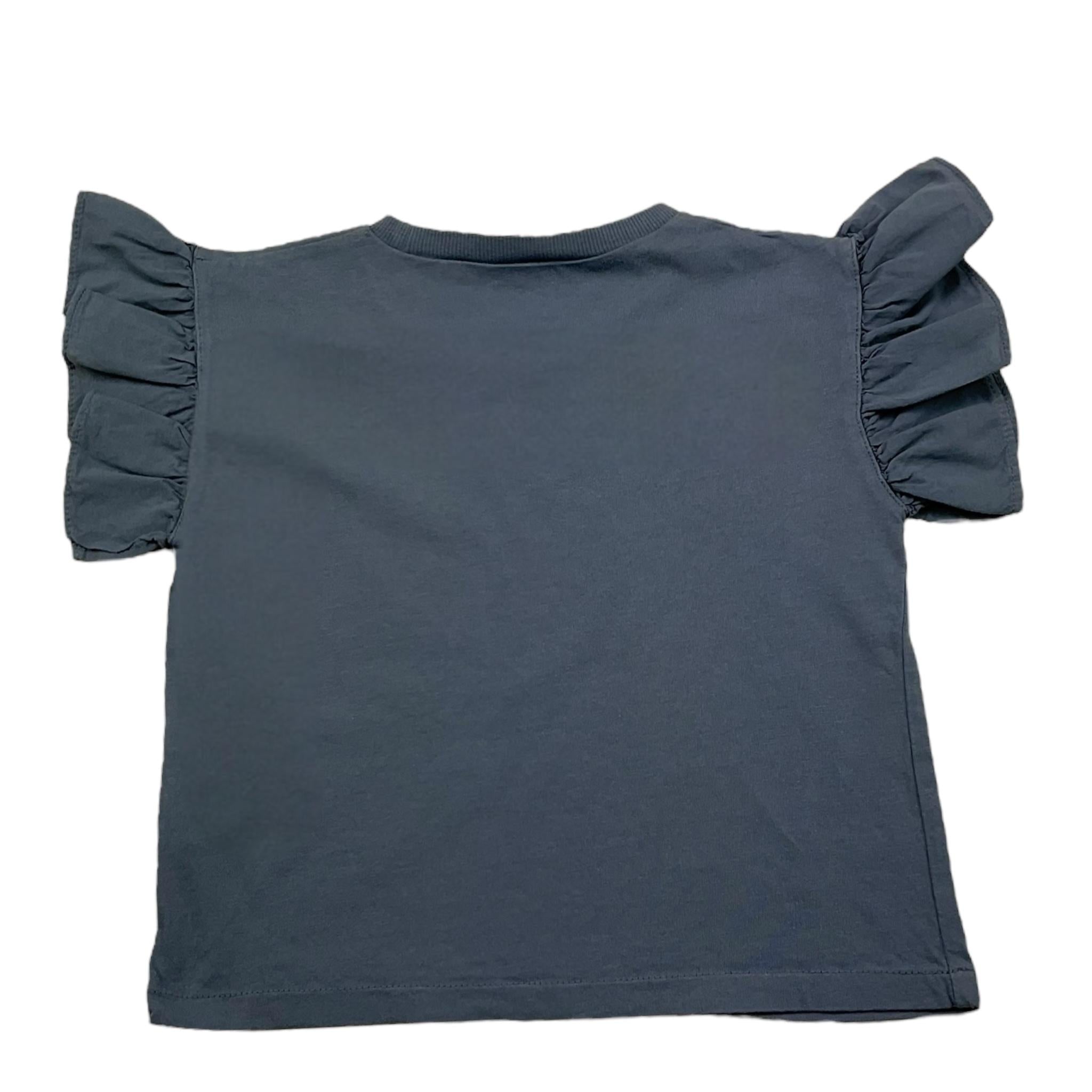 Babe & Tess T-Shirt Girocollo Tinta Unita per Bambina 21518124 BLU BABE & TESS 