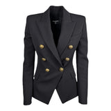 BALMAIN giacca tinta unita doppiopetto Nero per Bambina BV2C24 NERO BALMAIN 