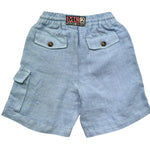 Saint Barth Bermuda Tinta Unita con Elastico In Vita per Bambino MARSEILLE AZZURRO SAINT BARTH 