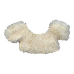 Fun & Fun Top Mezza Manica con Applicazioni Tulle per Neonata FNCBTP01046XN AVORIO FUN & FUN 