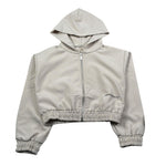 Hinnominate Felpa Tinta Unita Con Zip E Cappuccio Beige Per Bambina 3645FY00067 BEIGE HINNOMINATE 