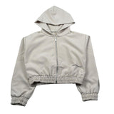 Hinnominate Felpa Tinta Unita Con Zip E Cappuccio Beige Per Bambina 3645FY00067 BEIGE HINNOMINATE 