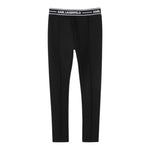 Karl Lagerfeld Leggins Tinta Unita con Elastico In Vita Logato per Bambina Z30452 NERO KARL LAGERFELD 