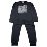 CESARE PACIOTTI completo bicolore 2pz felpa-pantalone Nero per Bambino COMP5304JX NERO CESARE PACIOTTI 