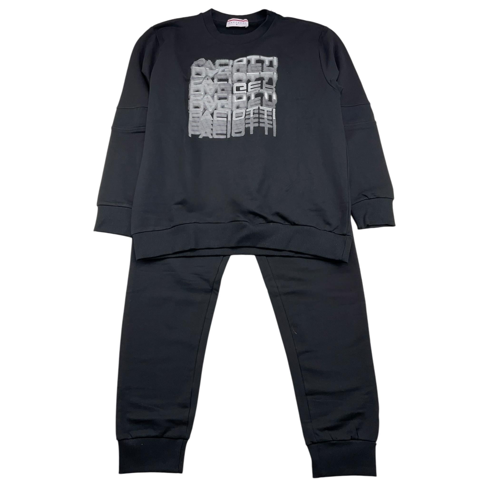 CESARE PACIOTTI completo bicolore 2pz felpa-pantalone Nero per Bambino COMP5304JX NERO CESARE PACIOTTI 