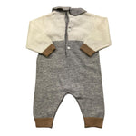 LE BEBE' tutina bicolore con stampa Bianco/grigio per Neonato LBB47044 BIANCO/GRIGIO LE BEBE' 
