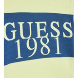 Guess T-Shirt Girocollo Tinta Unita con Stampa per Neonato N3GI02K8HM0 GIALLO GUESS 