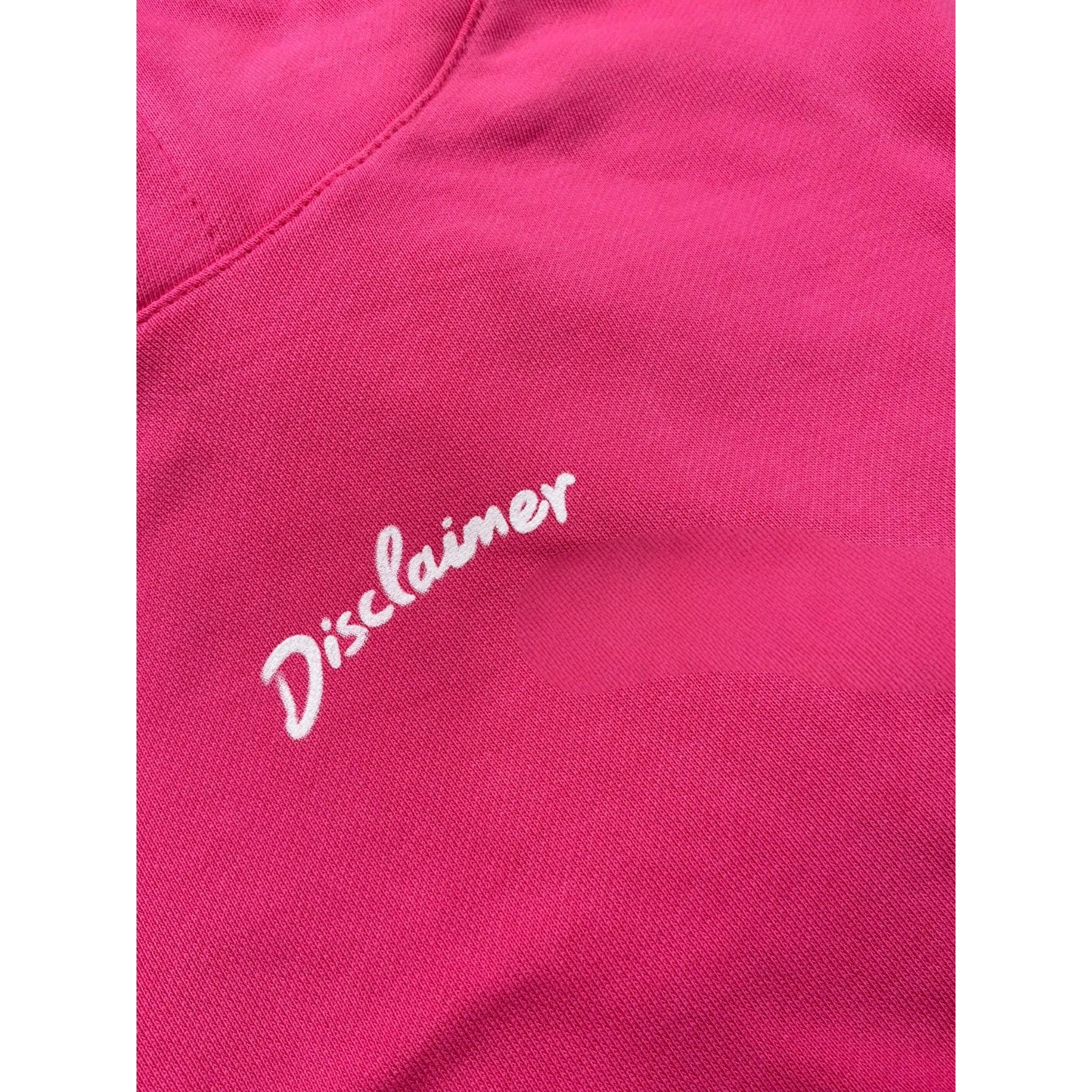 Disclaimer Felpa Chiusa con Cappuccio Tinta Unita con Logo per Bambina 25EDK58515 FUXIA DISCLAIMER 
