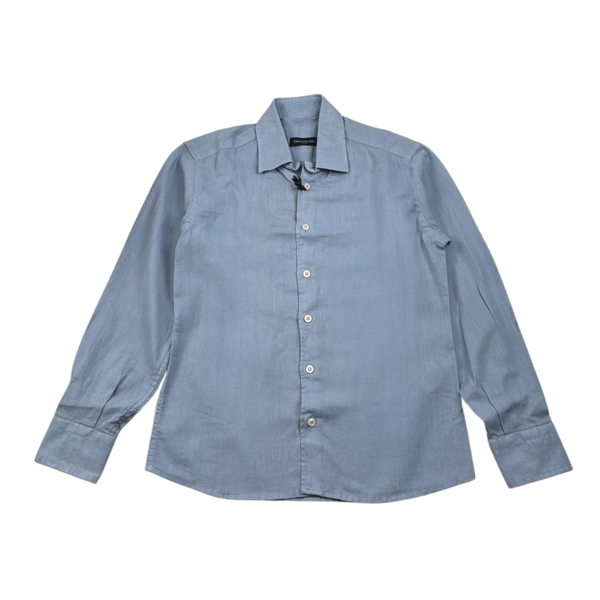 Emanuel Pris Camicia Tinta Unita  per Bambino ECM4123R AZZURRO EMANUEL PRIS 