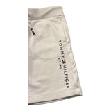 Tommy Hilfiger Bermuda Tinta Unita con Logo per Bambino KB0KB08361 BIANCO TOMMY HILFIGER 