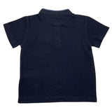 Please Polo Mezza Manica Tinta Unita Blu per Neonato
