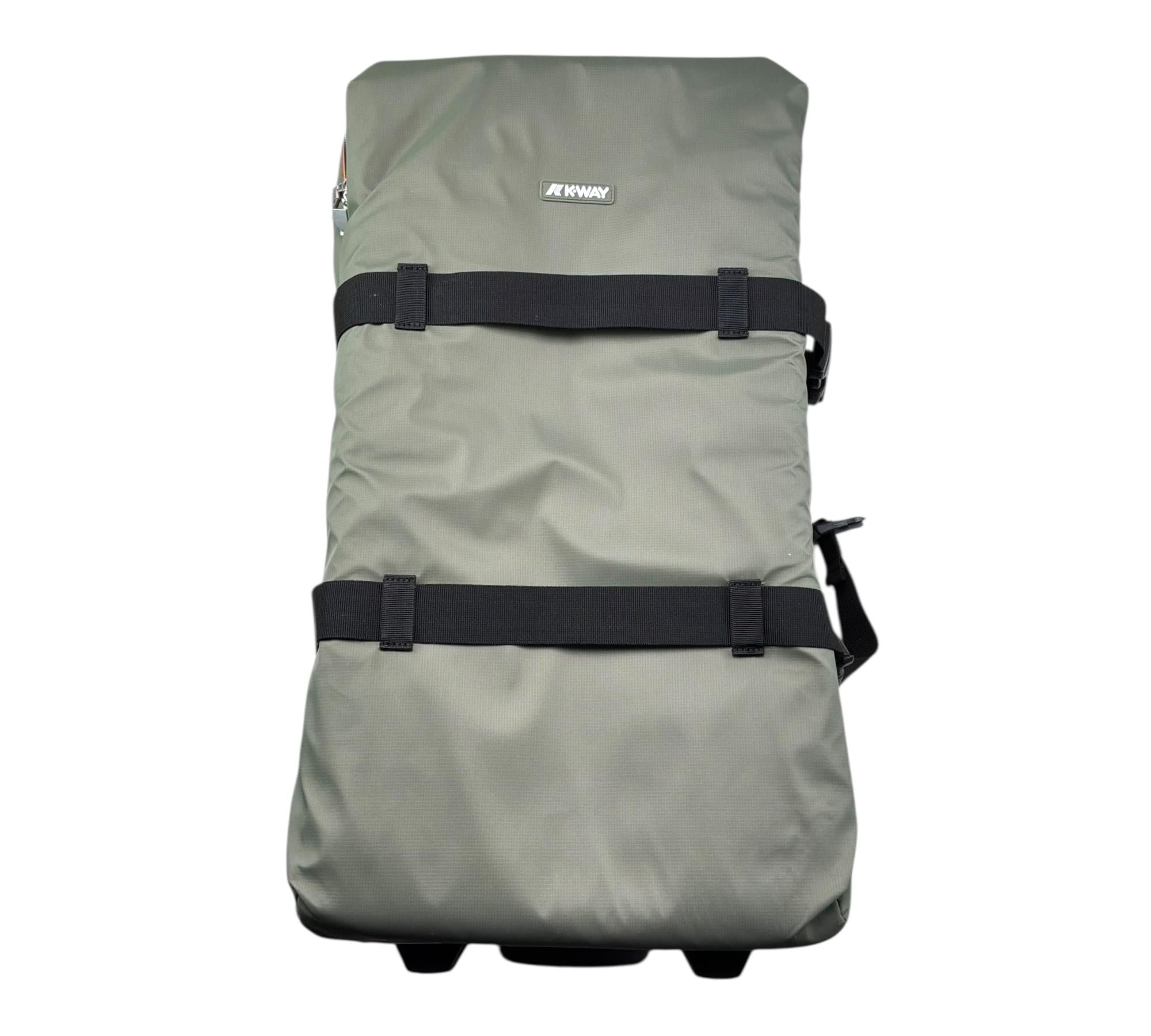 K-Way Valigia Tinta Unita con Logo per Bambina K2128NW VERDE K-WAY 