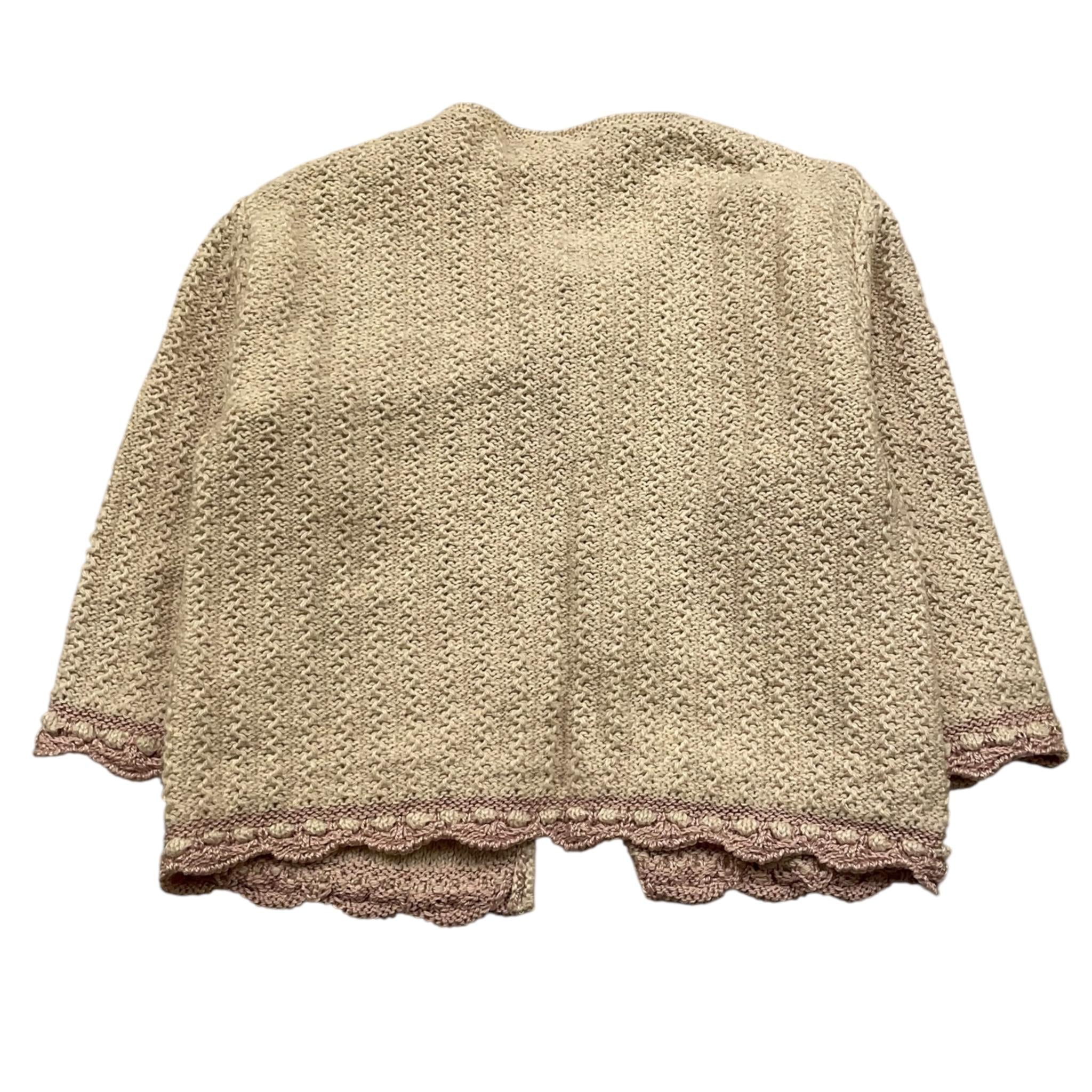 PAZ RODRIGUEZ cardigan tinta unita  Beige per Neonata 001120957 BEIGE PAZ RODRIGUEZ 