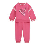 GUESS completo 2pz felpa-pantalone tinta unita Fuxia per Neonata A4YG02KA6R4 FUXIA GUESS 