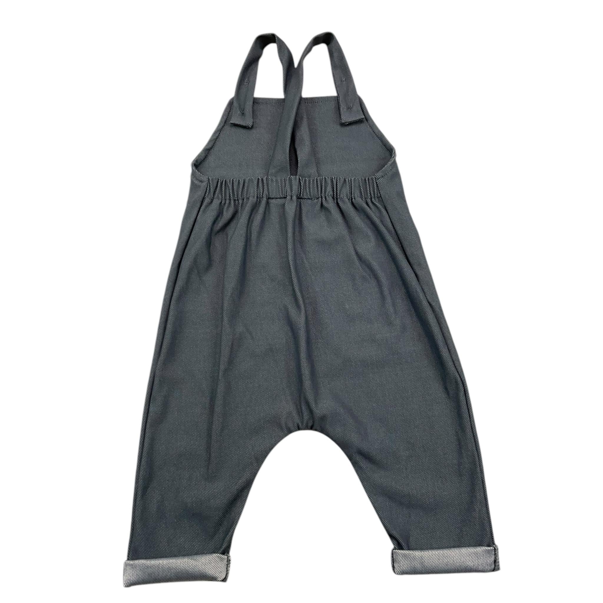 BAMBOOM+BABIES salopette tinta unita Blu per Neonato 706 BLU BAMBOOM+BABIES 