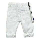 Daniele Alessandrini Jeans tinta unita con Girovita Regolabile Bianco per Neonato 1295P0862 BIANCO DANIELE ALESSANDRINI 