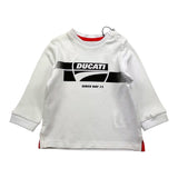 DUCATI shirt girocollo tinta unita con stampa Bianco per Neonato G5611 BIANCO DUCATI 