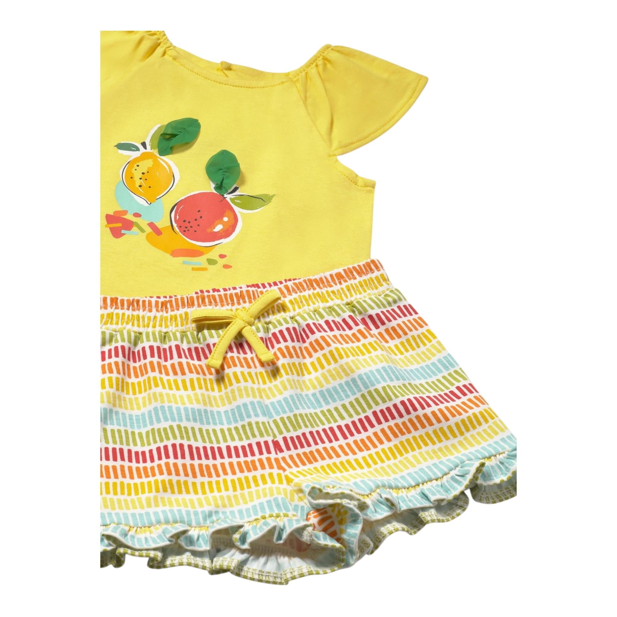 Mayoral Completo 2 Pezzi T-Shirt-Short per Neonata 1233 GIALLO MAYORAL 
